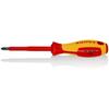 98 24 02 Screwdriver for cross recessed screws Phillips® insulating multi-component handle, VDE-tested burnished 212 mm